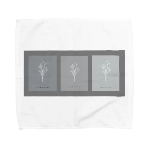 3 frame gray Towel Handkerchief