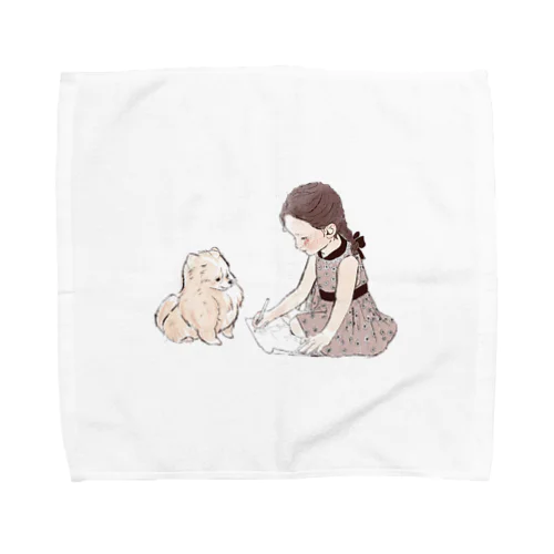 “Drawing with Memu”color ver. Towel Handkerchief