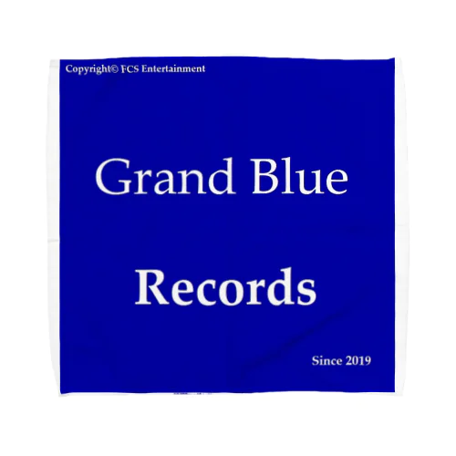 Grand Blue Records Towel Handkerchief