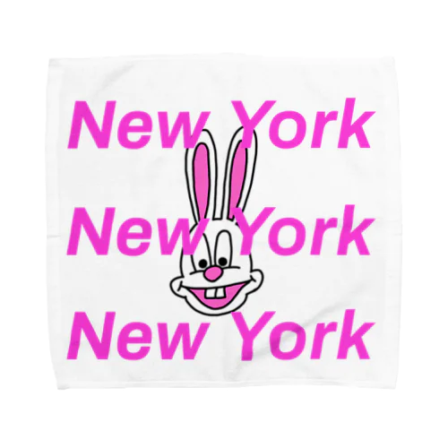 New York rabbit  タオルハンカチ