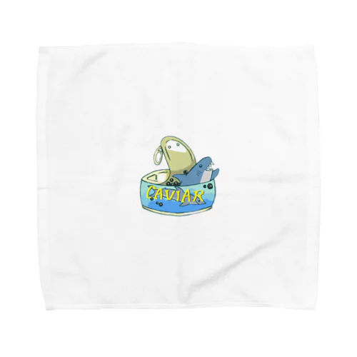 サメとキャビア缶 Towel Handkerchief