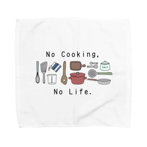 No Cooking,No Life. Towel Handkerchief