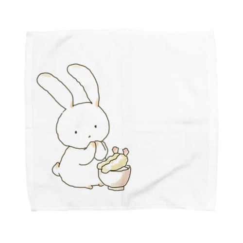 天丼ウサギ Towel Handkerchief