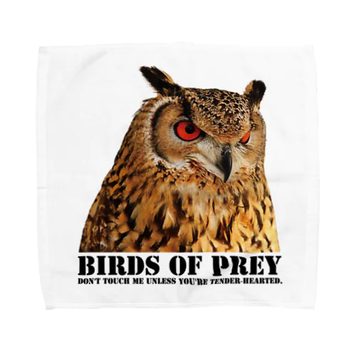 BIRDS OF PREY ベンガルワシミミズク Towel Handkerchief