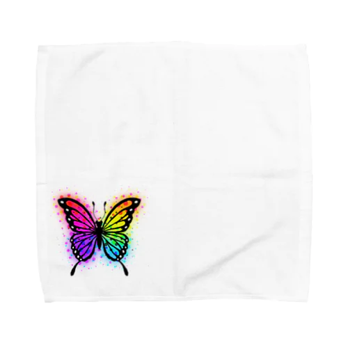 カラフル蝶々 Towel Handkerchief