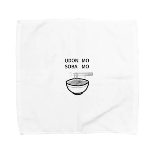 うどんもそばも Towel Handkerchief