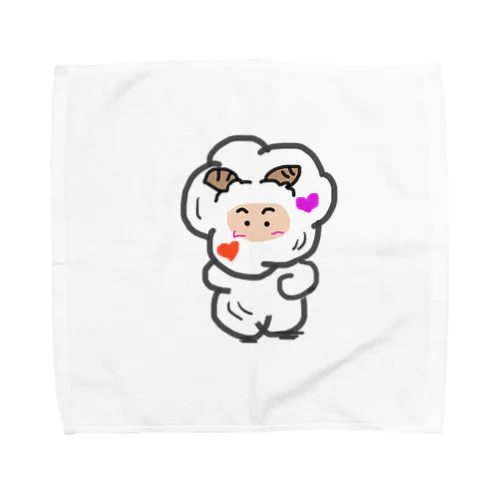 羊のモヘェ Towel Handkerchief