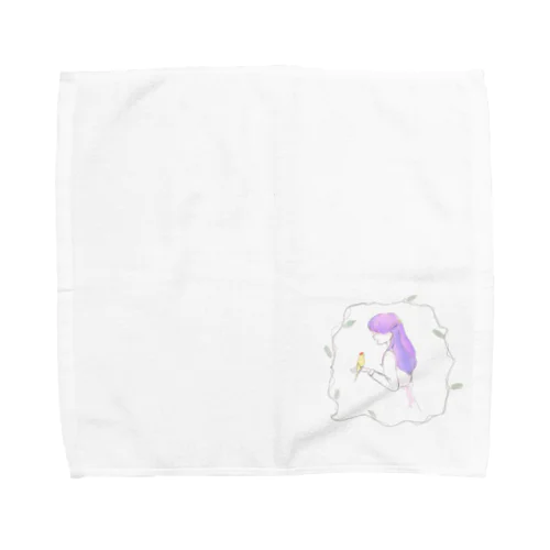 ピヨちゃんと女の子 Towel Handkerchief