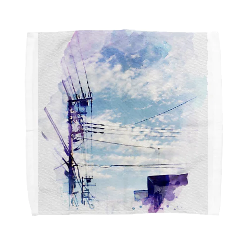 空色とひつじ雲 Towel Handkerchief