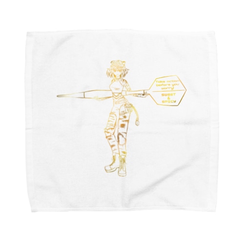 あにまるだーつ　寅ガールver. Towel Handkerchief