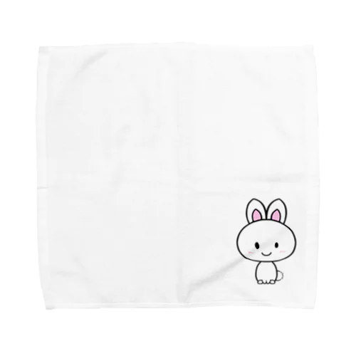 白い子うさぎ Towel Handkerchief