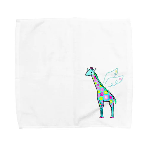 カラフルキリン Towel Handkerchief