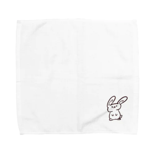 立ち横長うさぎ Towel Handkerchief