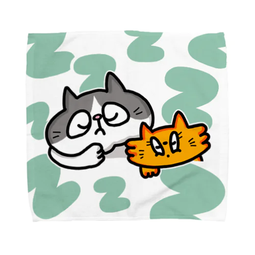 ねこしゃらだ　ねむねむシリーズ Towel Handkerchief