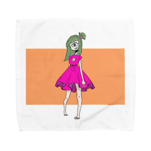 単眼Girl Towel Handkerchief