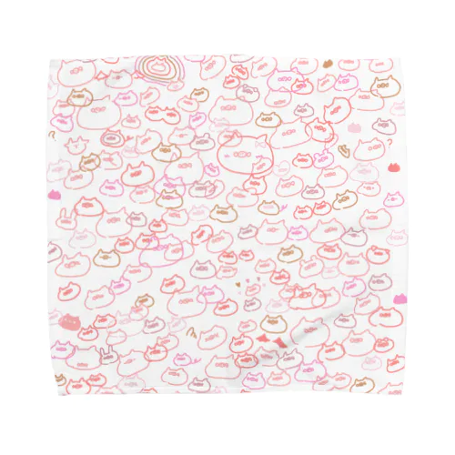 もざいくブー『かわよ』 Towel Handkerchief