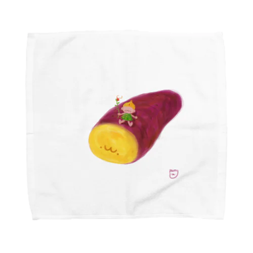 お芋掘りの季節です Towel Handkerchief