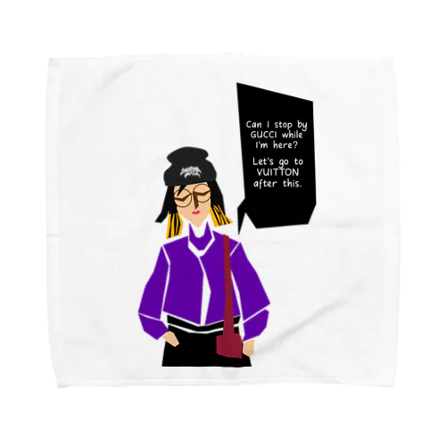 “YABAJO”パート③ 「kinsenkankaku woman」 Towel Handkerchief