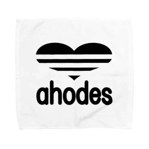 ahodes-黒 タオルハンカチ