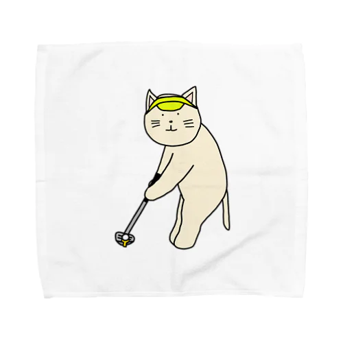 ゴルファーねこ Towel Handkerchief