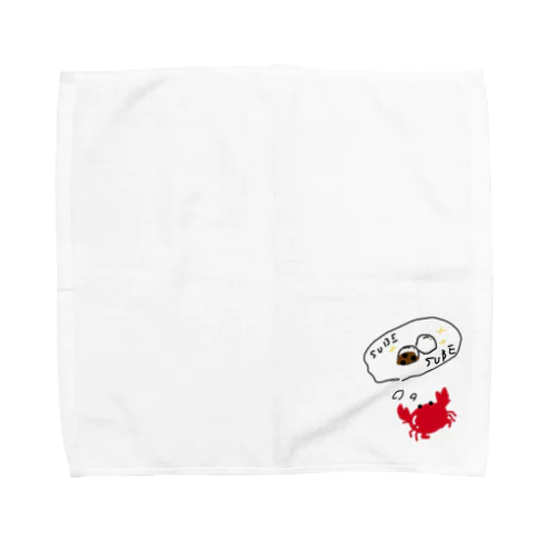 スベスベマンジュウガニちゃん Towel Handkerchief