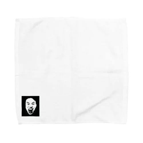 ヨシヒロフェイス黒ブチ Towel Handkerchief