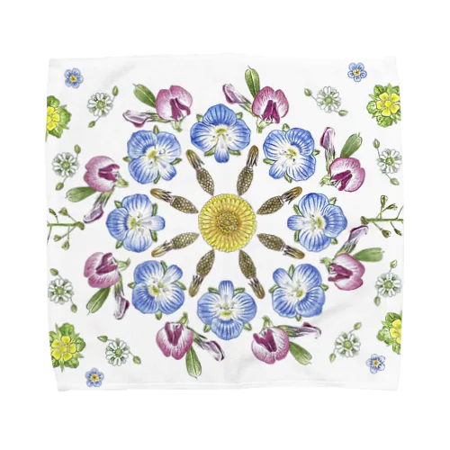 Springflower 2 Towel Handkerchief