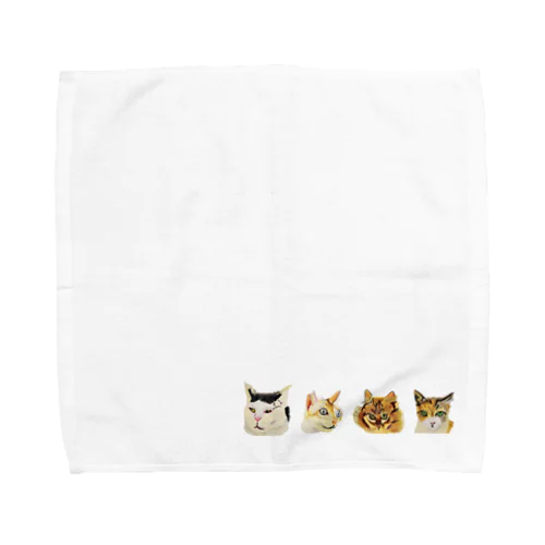 のらねこたち Towel Handkerchief