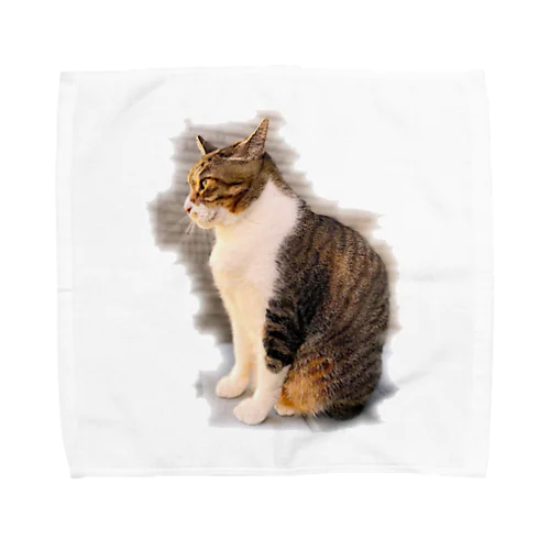 「ツンデブ猫」ラテさんグッズ Towel Handkerchief