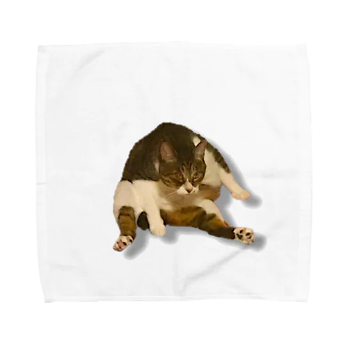 「ツンデブ猫」ラテさんグッズ Towel Handkerchief