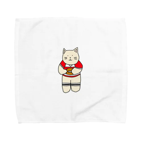 ラグビーねこ Towel Handkerchief