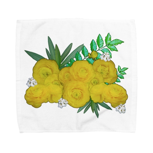 黄色い花束 Towel Handkerchief