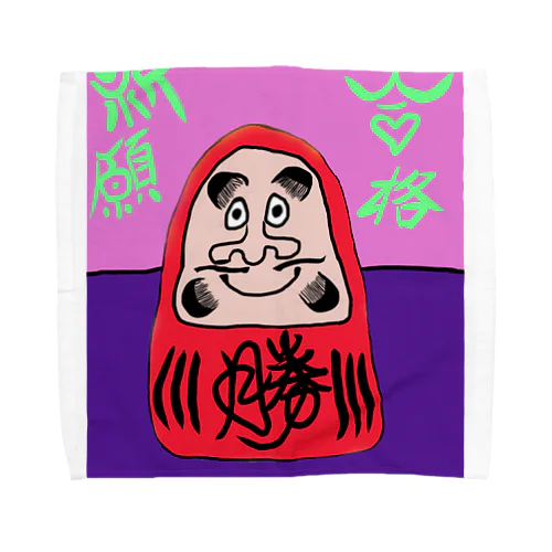 JUNSEN（純仙）【受験生必須アイテム】合格だるまA　 Towel Handkerchief