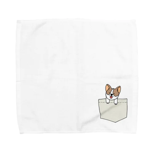 ポケットからこんにちわ Towel Handkerchief