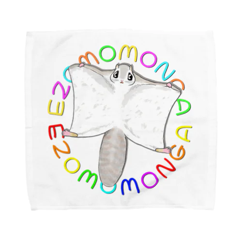 EZOMOMONGA(エゾモモンガさん) Towel Handkerchief