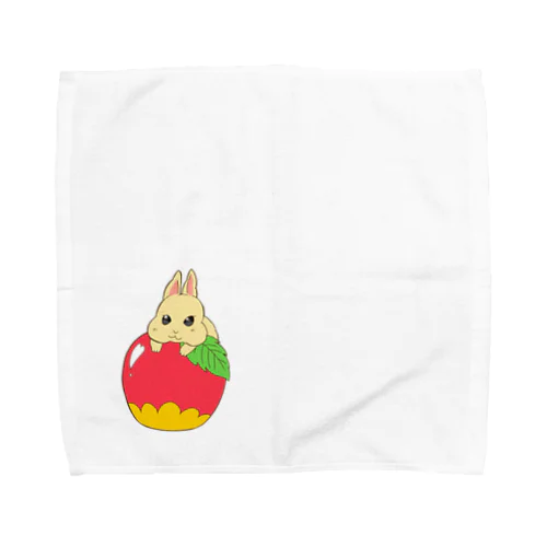 りんごLove (うさぎ) Towel Handkerchief
