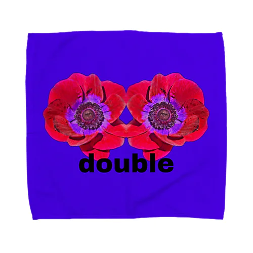 double  purple Towel Handkerchief