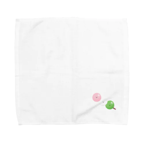 お花見ビションフリーゼ Towel Handkerchief