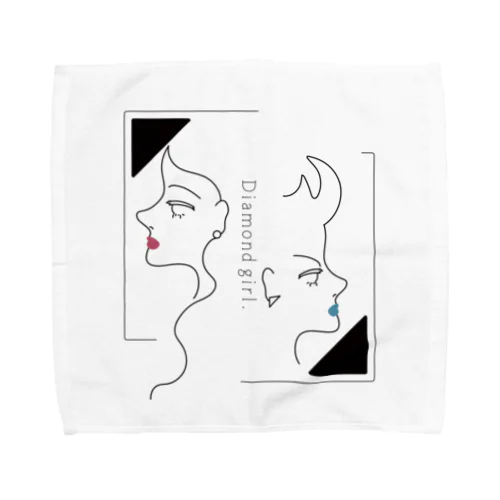 Diamond girl Towel Handkerchief