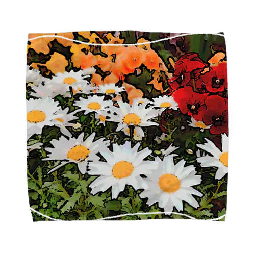 Flower Garden Towel Handkerchief