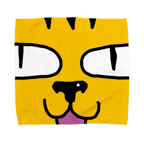 ぶさいく猫ドギーくんどアップ Towel Handkerchief