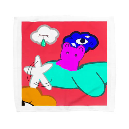 くまのそら Towel Handkerchief