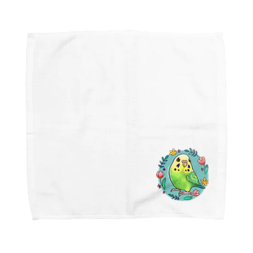 セキセイインコ原種ちゃん Towel Handkerchief