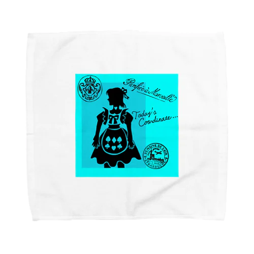 light blue×girl Towel Handkerchief