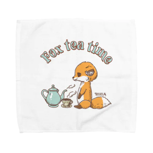 キツネのティータイム Towel Handkerchief