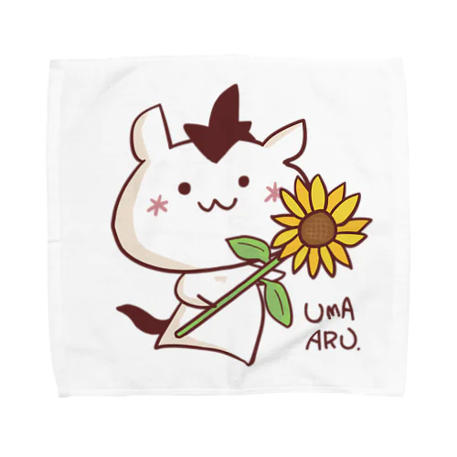 「うまある」でごじゃる！（ロゴあり） Towel Handkerchief