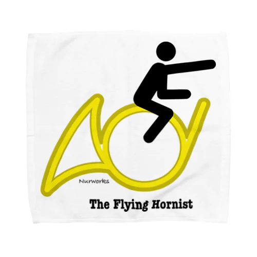 The Flying Hornist w/ Logo タオルハンカチ