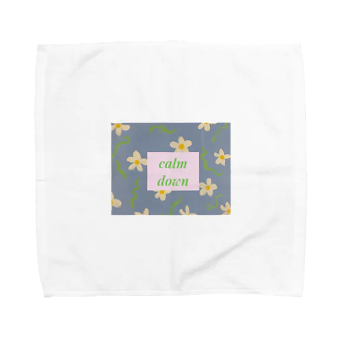 calm downしようねグッズ Towel Handkerchief