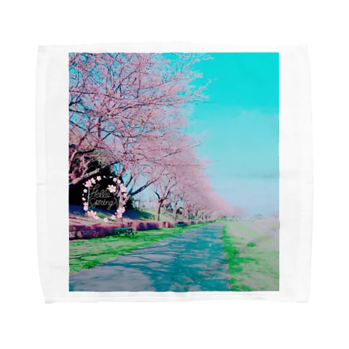 桜２ Towel Handkerchief