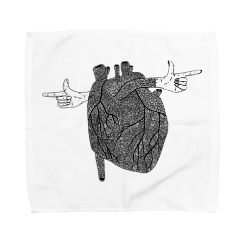 心臓　アート Towel Handkerchief